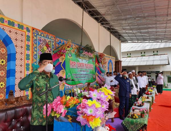 Musa ahmad pimpin upacara hari santri