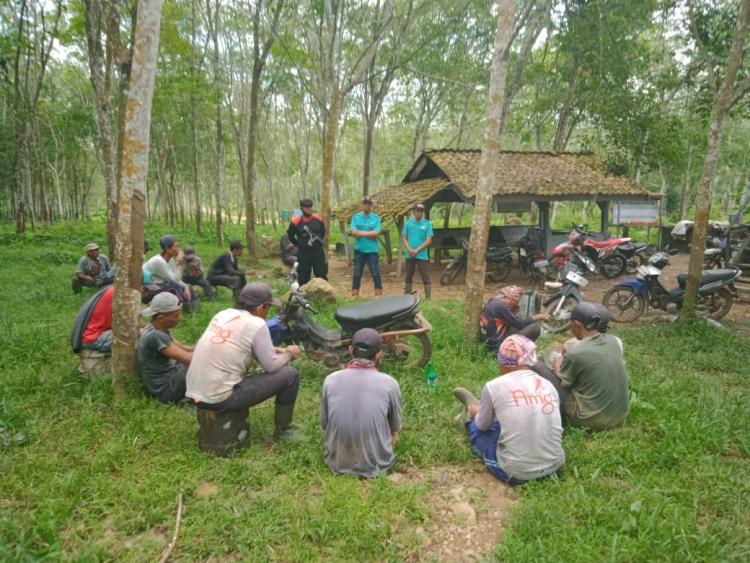 Maraknya Pencurian, BUMN PTPN7 Unit Kedaton Lakukan Pembekalan motivasi kepada karyawan