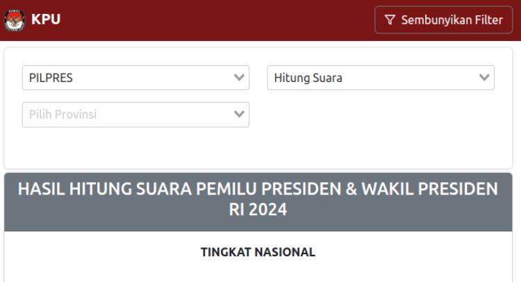 5 Link Real Count KPU Pemilu 2024