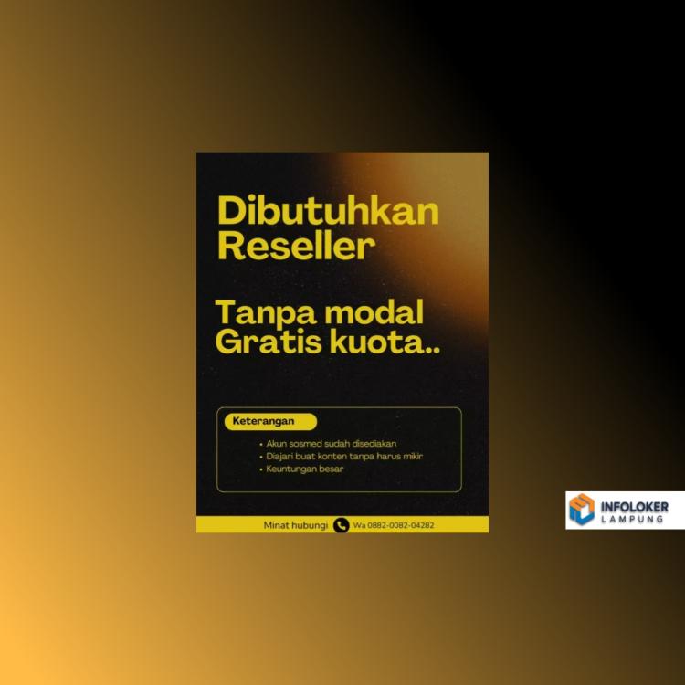 Dicari reseller bangunan gratis tanpa modal, Kemiling, Bandar Lampung Kota, Lampung