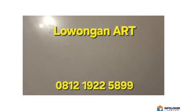 LOWONGAN ART / pembantu rumah tangga Bangun Rejo, Lampung Tengah Kab., Lampung