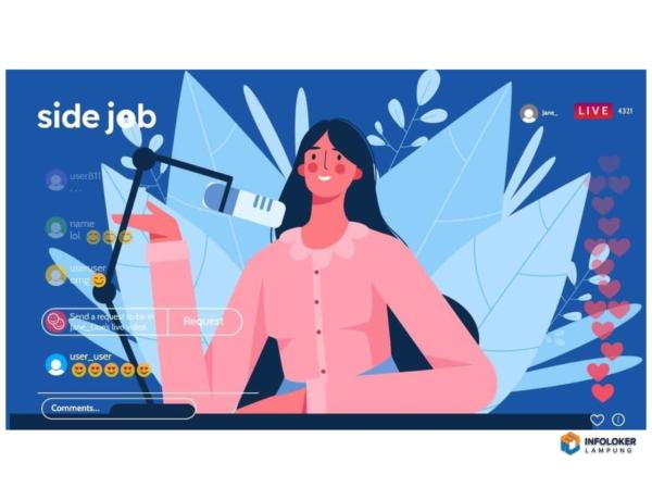 Loker Host Live Streaming Wanita Sukabumi, Bandar Lampung Kota, Lampung