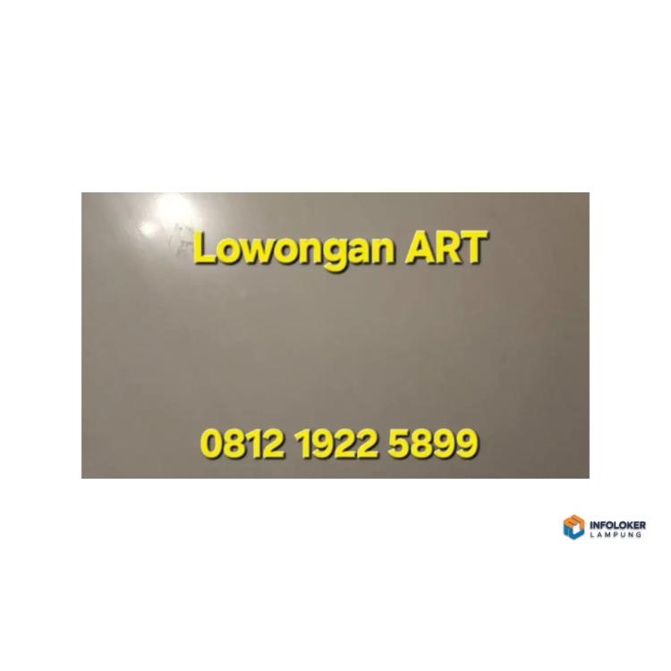 LOWONGAN ART / pembantu rumah tangga Bangun Rejo, Lampung Tengah Kab., Lampung