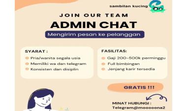 Loker Freelance admin online Bumi Waras, Bandar Lampung Kota, Lampung