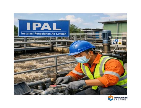 Operator Maintenance IPAL, Tanjung Karang Pusat, Bandar Lampung Kota, Lampung