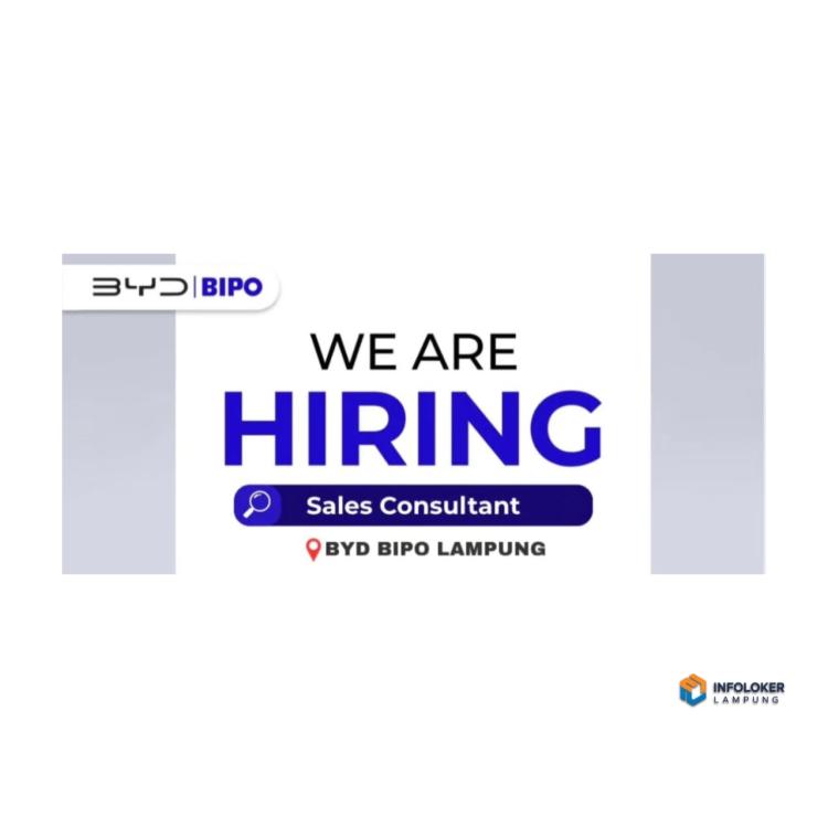 Lowongan Kerja Sales Consultant di BYD BIPO Lampung