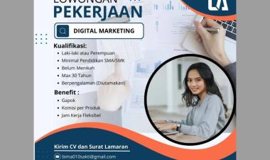 Loker Digital Marketing Tanjung Senang, Bandar Lampung Kota, Lampung