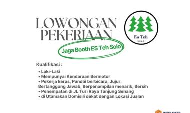 Lowongan Pekerjaan Untuk Jaga Booth dengan penempatan di Tanjung Senang, Bandar Lampung