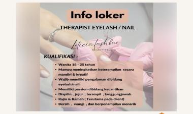 Lowongan Kerja Untuk Posisi Therapist Eyelash / Nail di Leticia Lash Bar Beauty Studio, Bandar Lampung