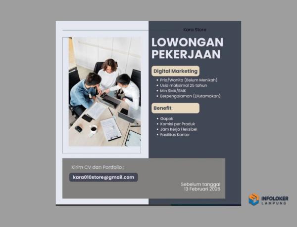 Loker Admin Online Shop Way Halim, Bandar Lampung Kota, Lampung