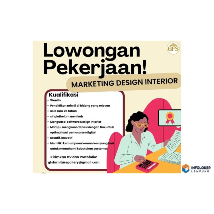Lowongan Kerja Sebagai Marketing Design Interior di GFS Furniture Gallery, Bandar Lampung