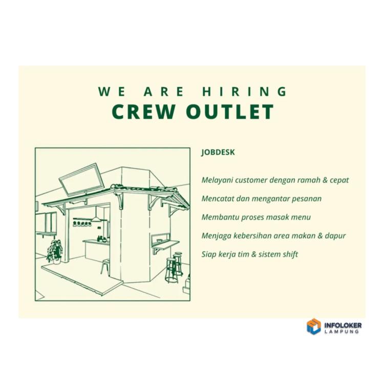 Lowongan Kerja untuk Posisi Crew Outlet, Bandar Lampung