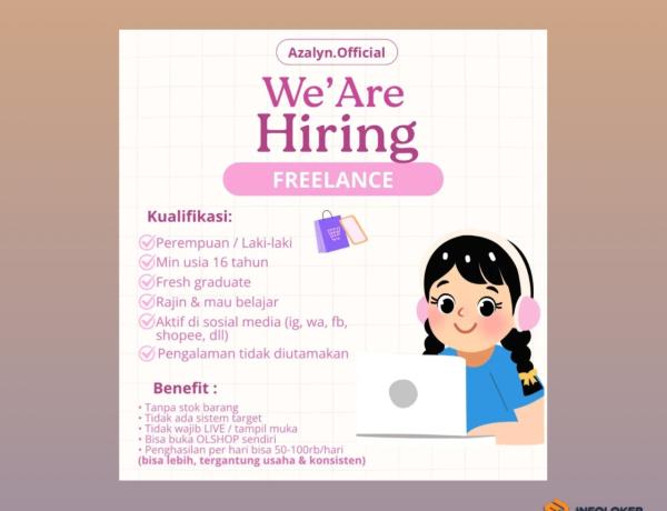 Lowongan Kerja Feelance dari Azalyn.Official, Bandar Lampung