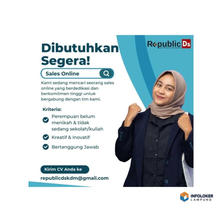 Lowongan Kerja Sales Online, Bandar Lampung