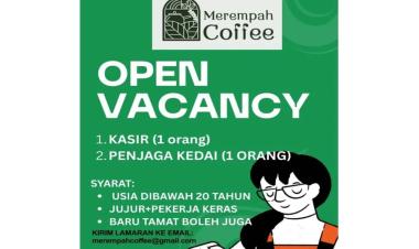 Lowongan Kerja di Merempah Coffee Untuk Dua Posisi, Bandar Lampung