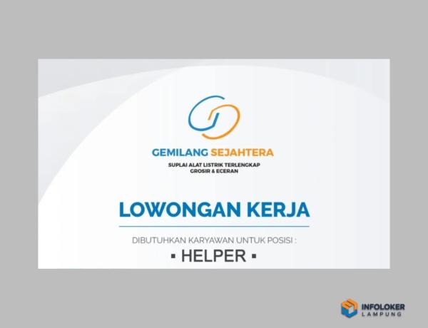 Lowongan Kerja Di Gemilang Sejahtera (Suplai Alat Listrik Terlengkap), Bandar Lampung