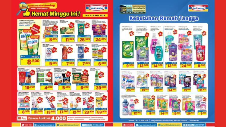 Katalog Promo Indomaret Minggu ini 20-26 April 2026, Sabun Mandi Cair LUX-Lifebuoy Cuma Rp18 Ribuan
