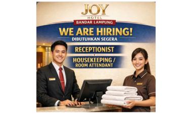 Lowongan Kerja Untuk Posisi Receptionist dan Housekeeping / Room Attendant, Bandar Lampung