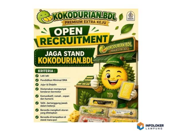 Lowongan Kerja Dari Kokodurian Untuk Posisi Jaga Stand Kokodurian, Bandar Lampung