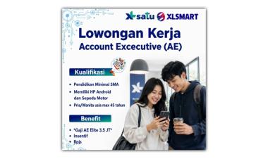 Lowongan kerja untuk posisi Account Executive (AE) di XL Center Bandar Lampung