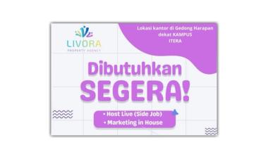 Lowongan kerja dari Livora Property Agency, bandar lampung