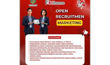 Lowongan kerja untuk posisi Marketing di Hafiz Jaya Infotama (Ifihome), Bandar Lampung.